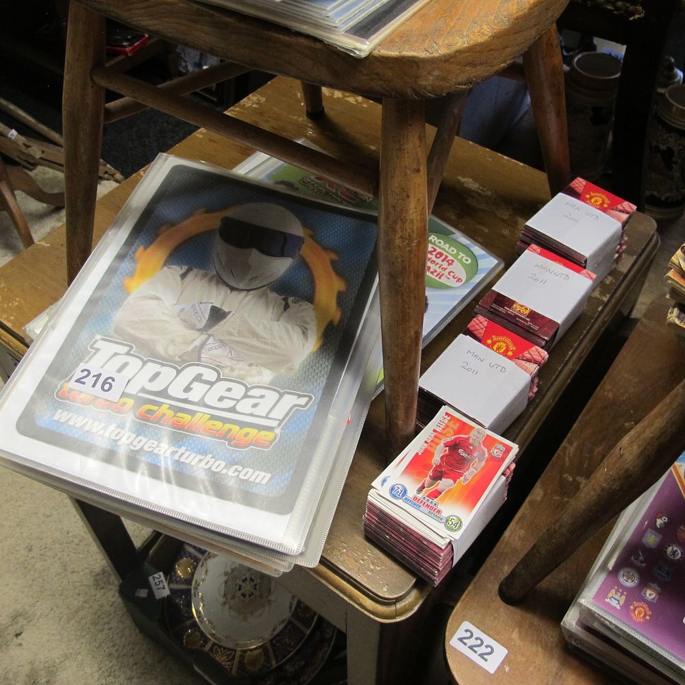 Lot 216: Collectors cards, Top Gear and Football