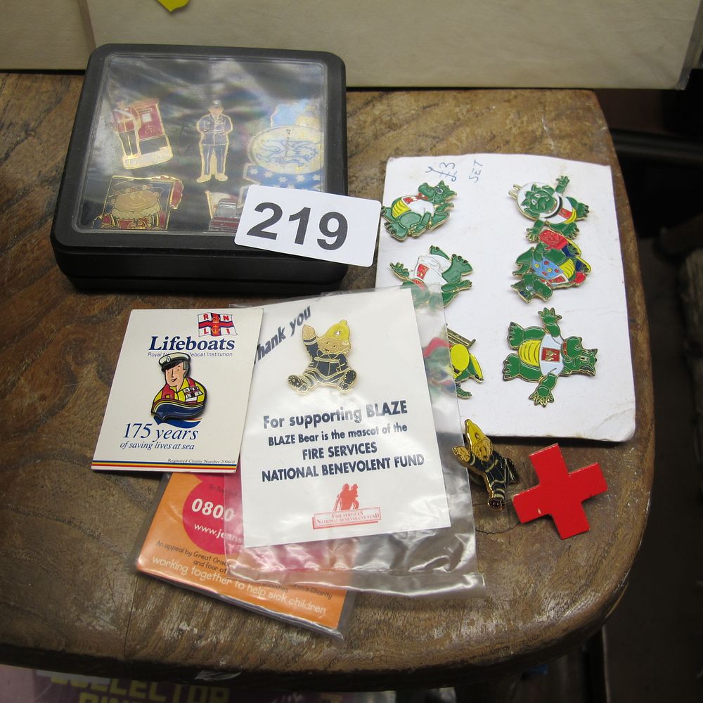 Lot 219: Qty of enamel badges