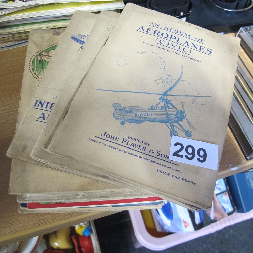 Lot 299: Vintage cigarette card albums with contents