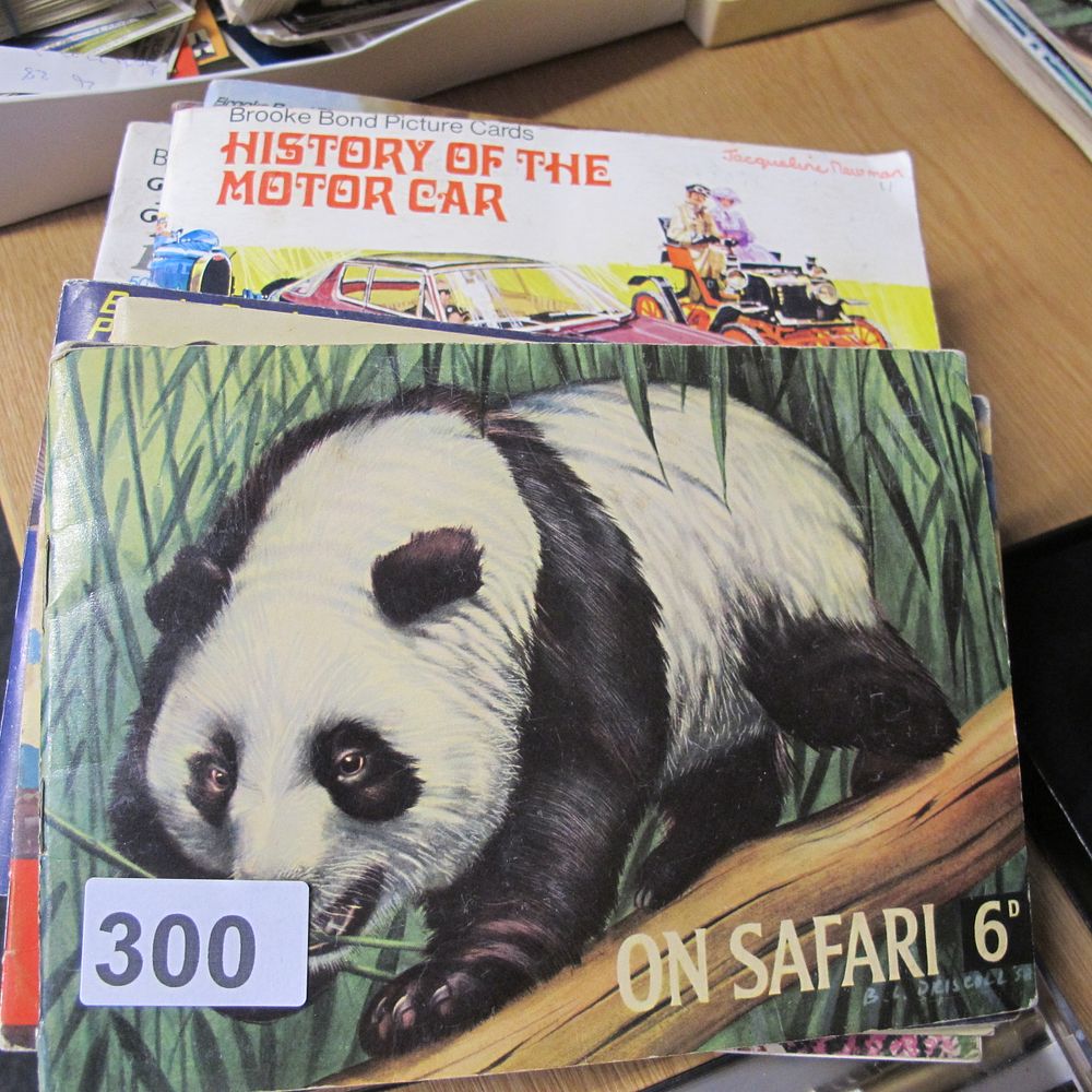 Lot 300: Vintage tea card albums and contents