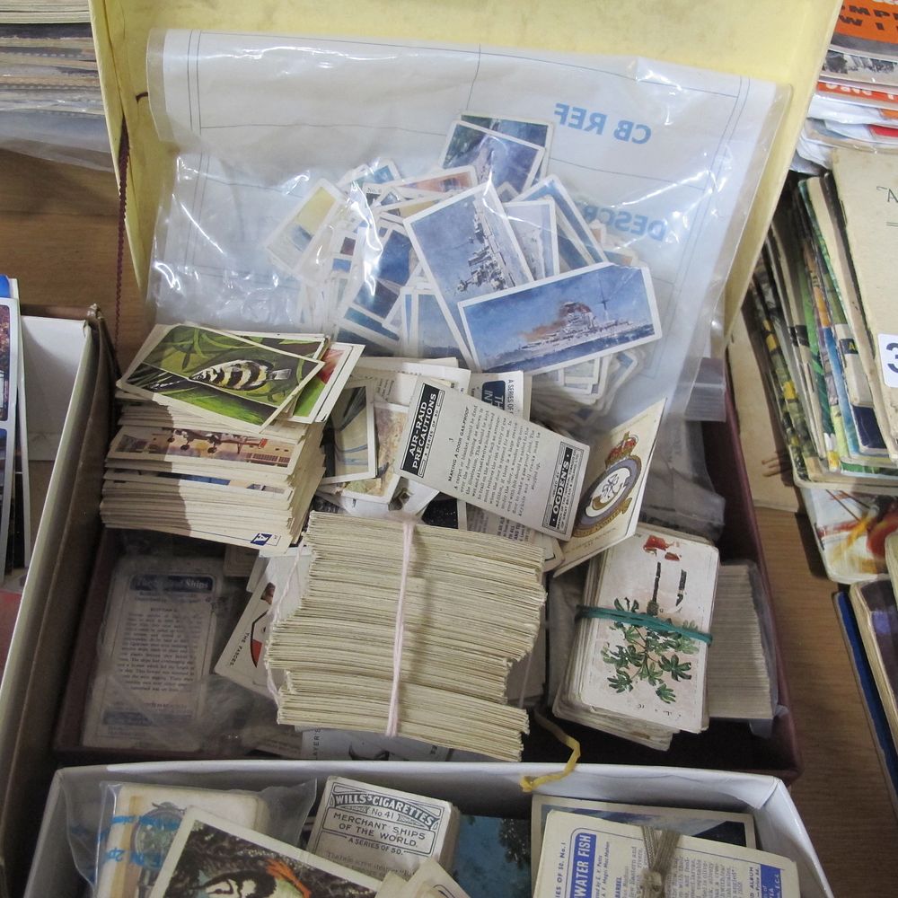 Lot 302: A large quantity of vintage cigarette and tea...