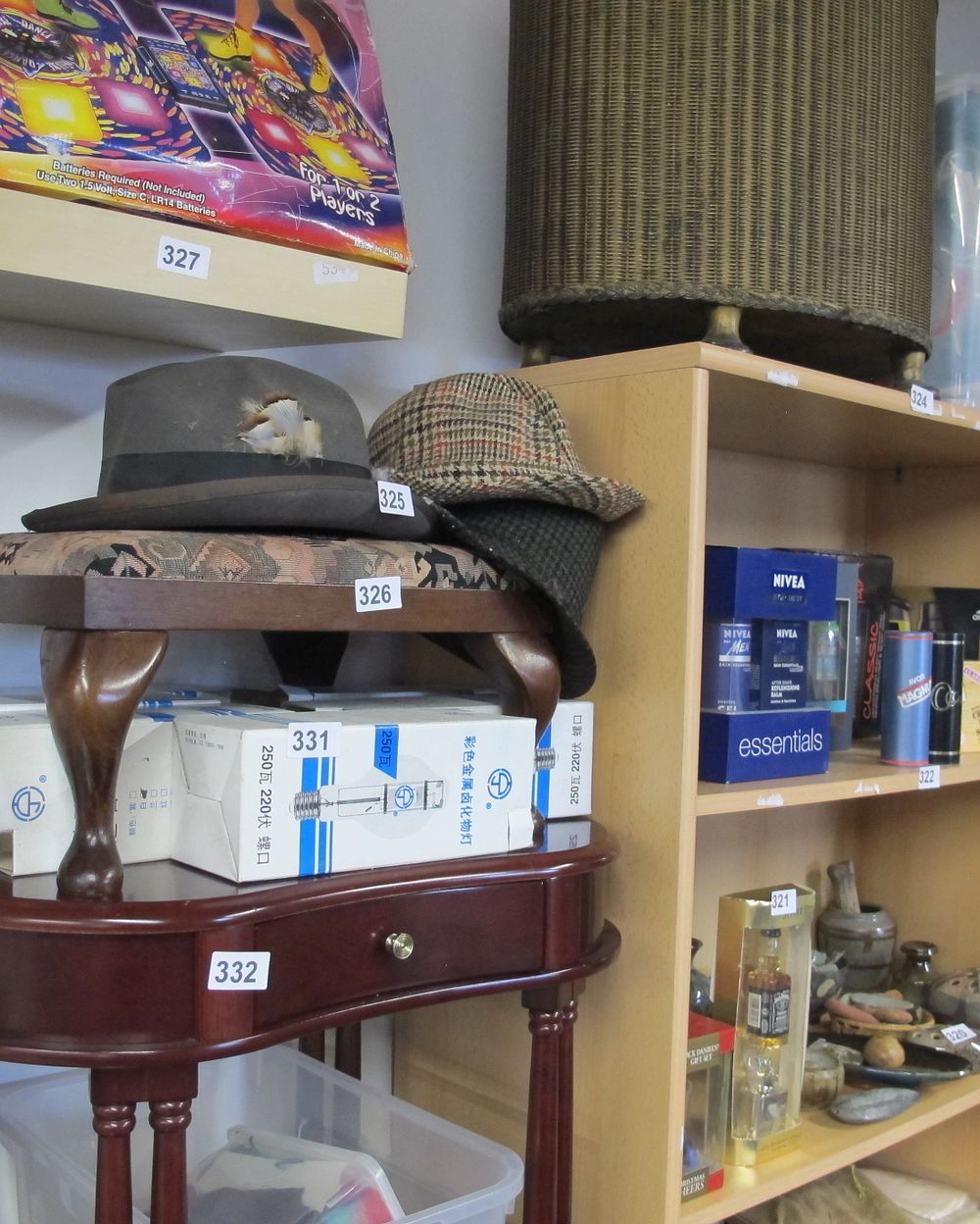 Lot 326: foot stool