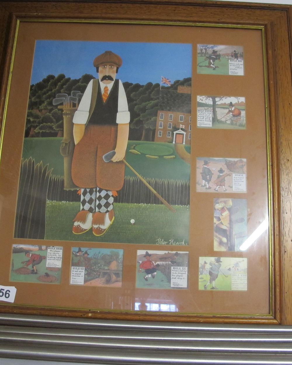 Lot 356: framed and glazed golfing picture