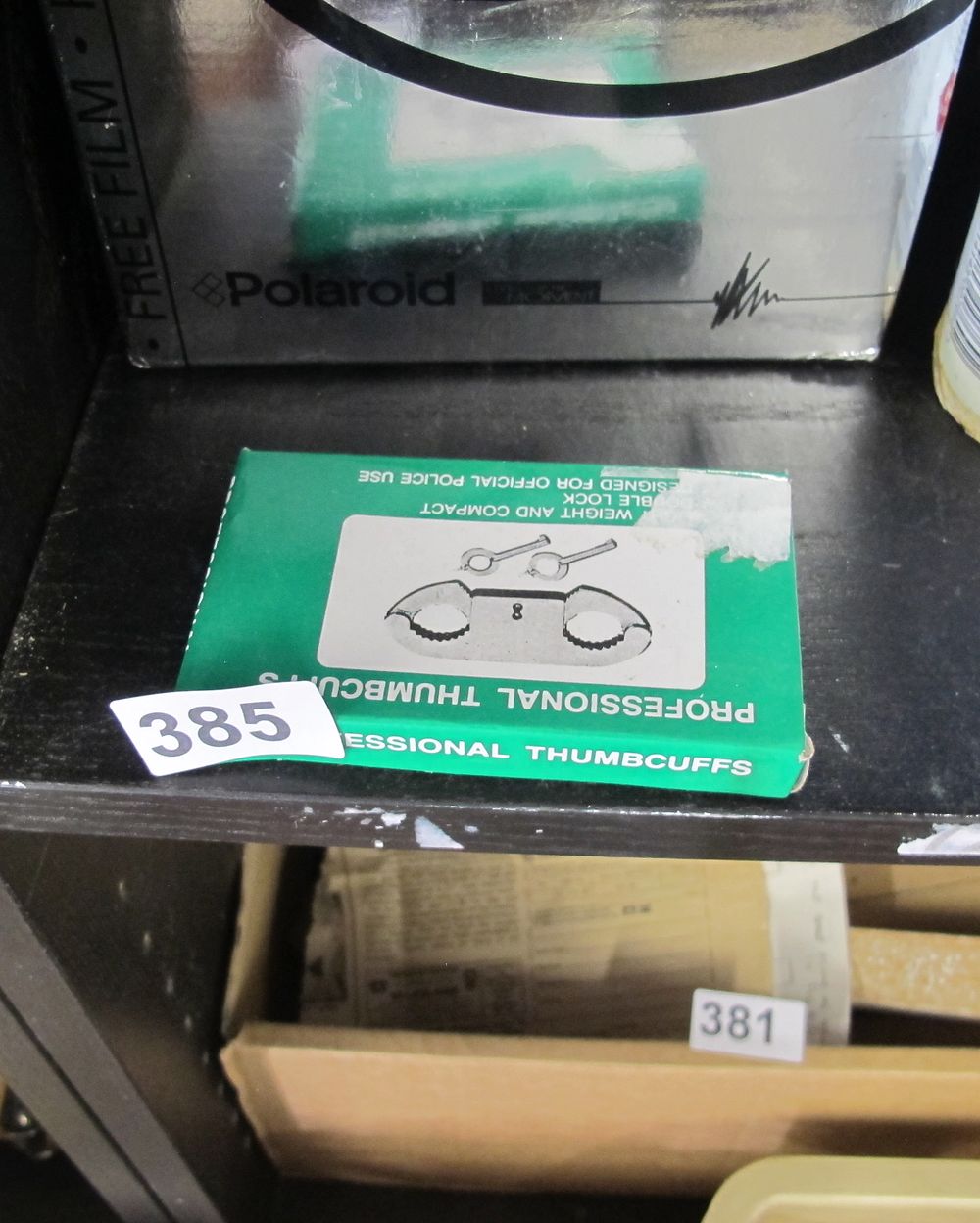 Lot 385: professional thumb cuffs