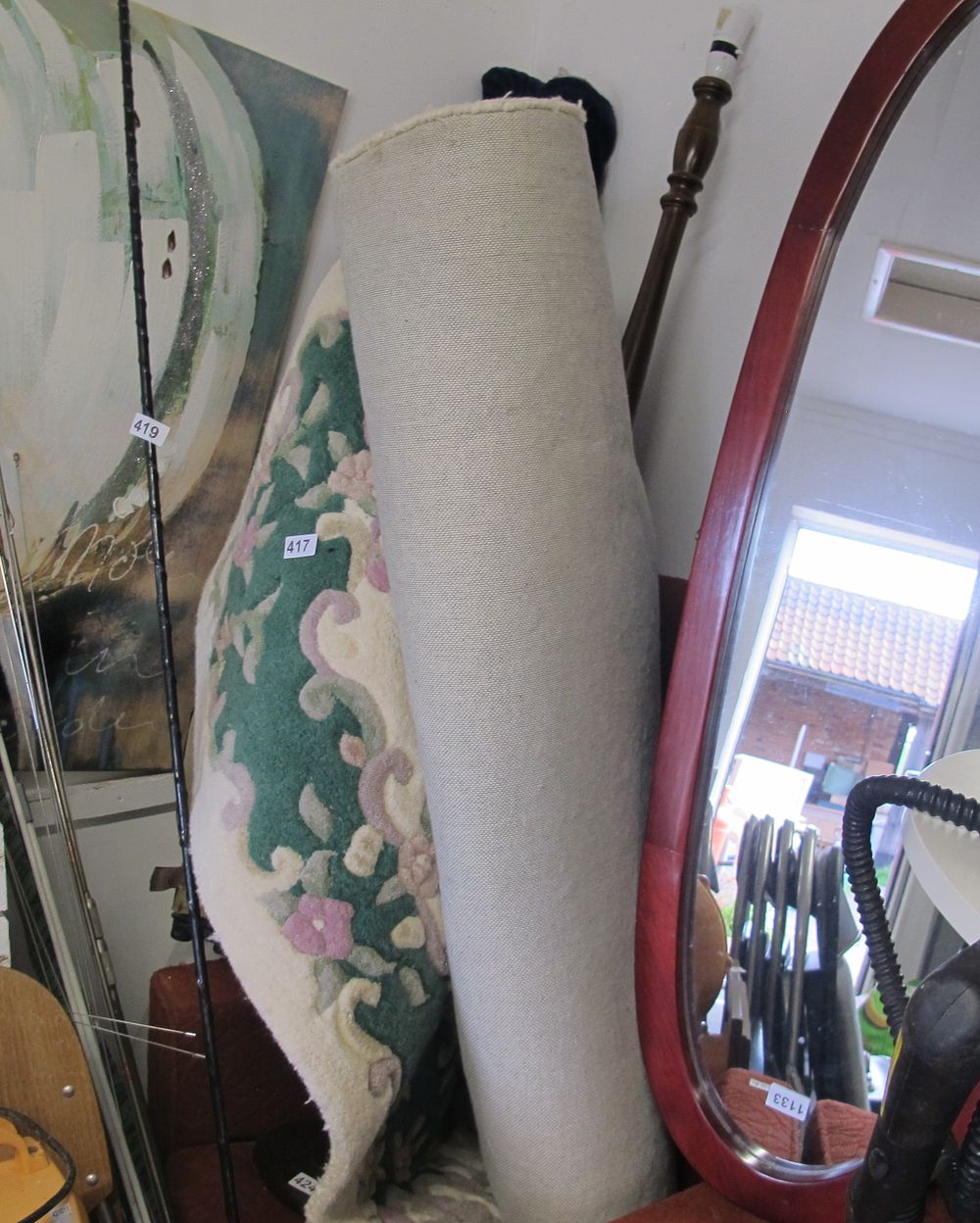Lot 417: floral rug