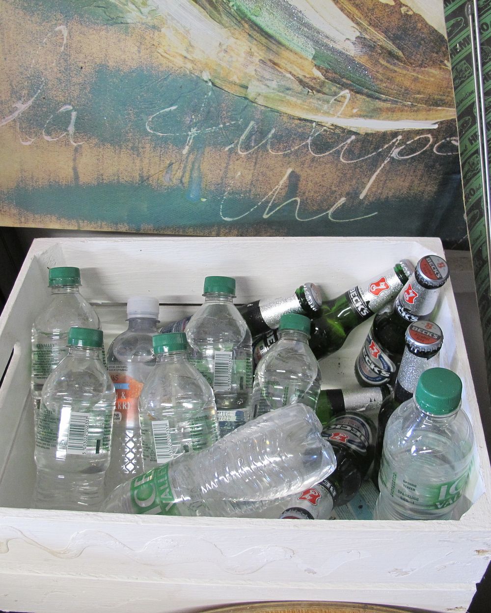 Lot 421: qty of beer and water