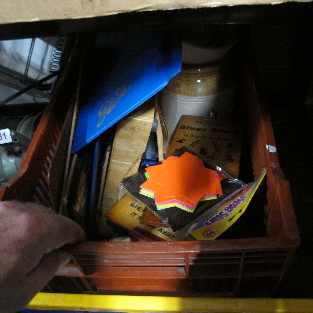 Lot 682: box of misc 