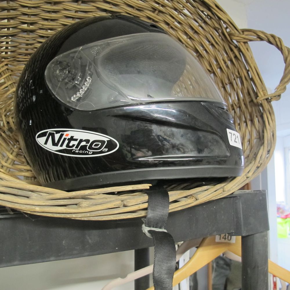 Lot 721: nitro motor bike helmet