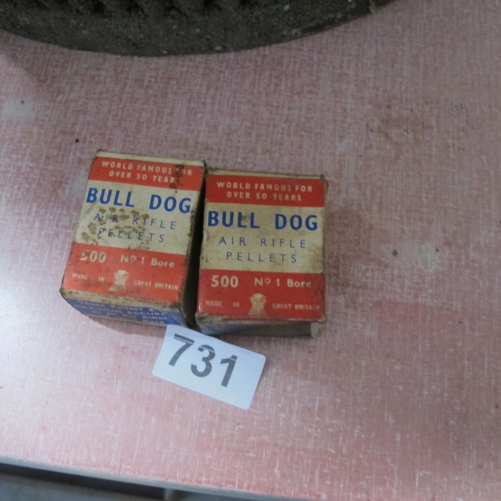 Lot 731: 2 boxes of air rifle pellets