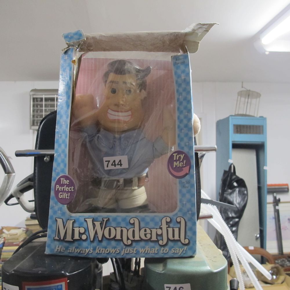Lot 744: Collectable mr wonderful vintage talking doll aka Alan 