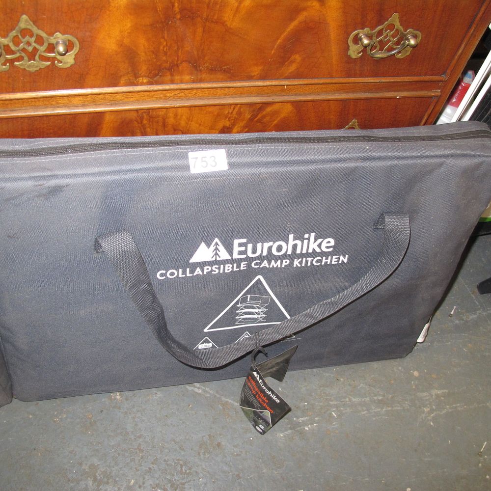 Lot 753: camping kitchen