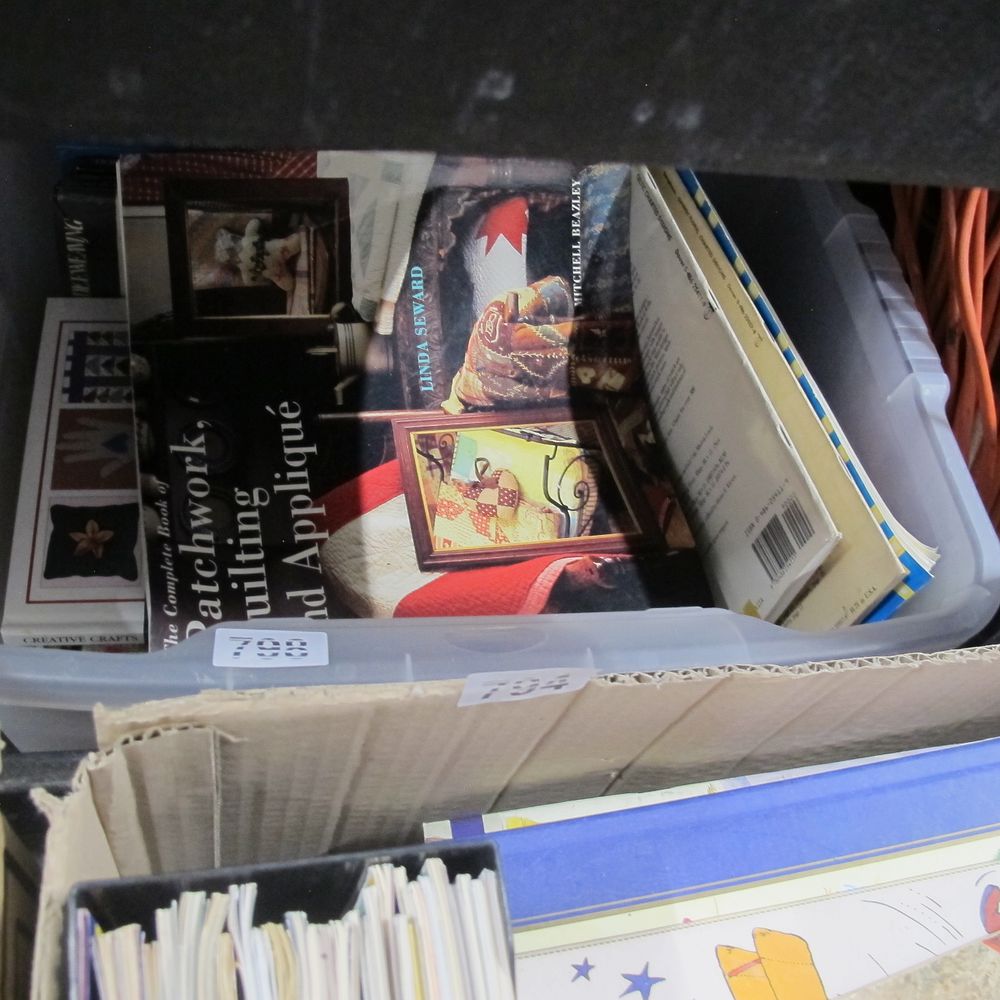 Lot 798: Large box of misc inc needlework and craft