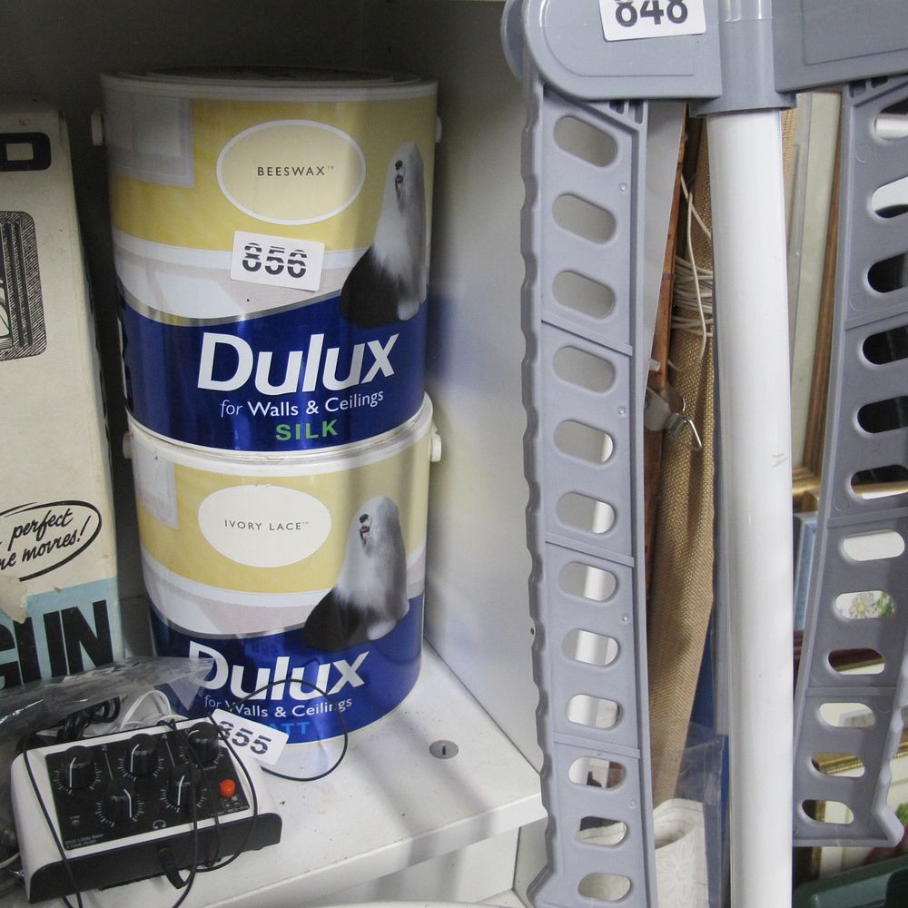 Lot 856: tins of silk emulsion
