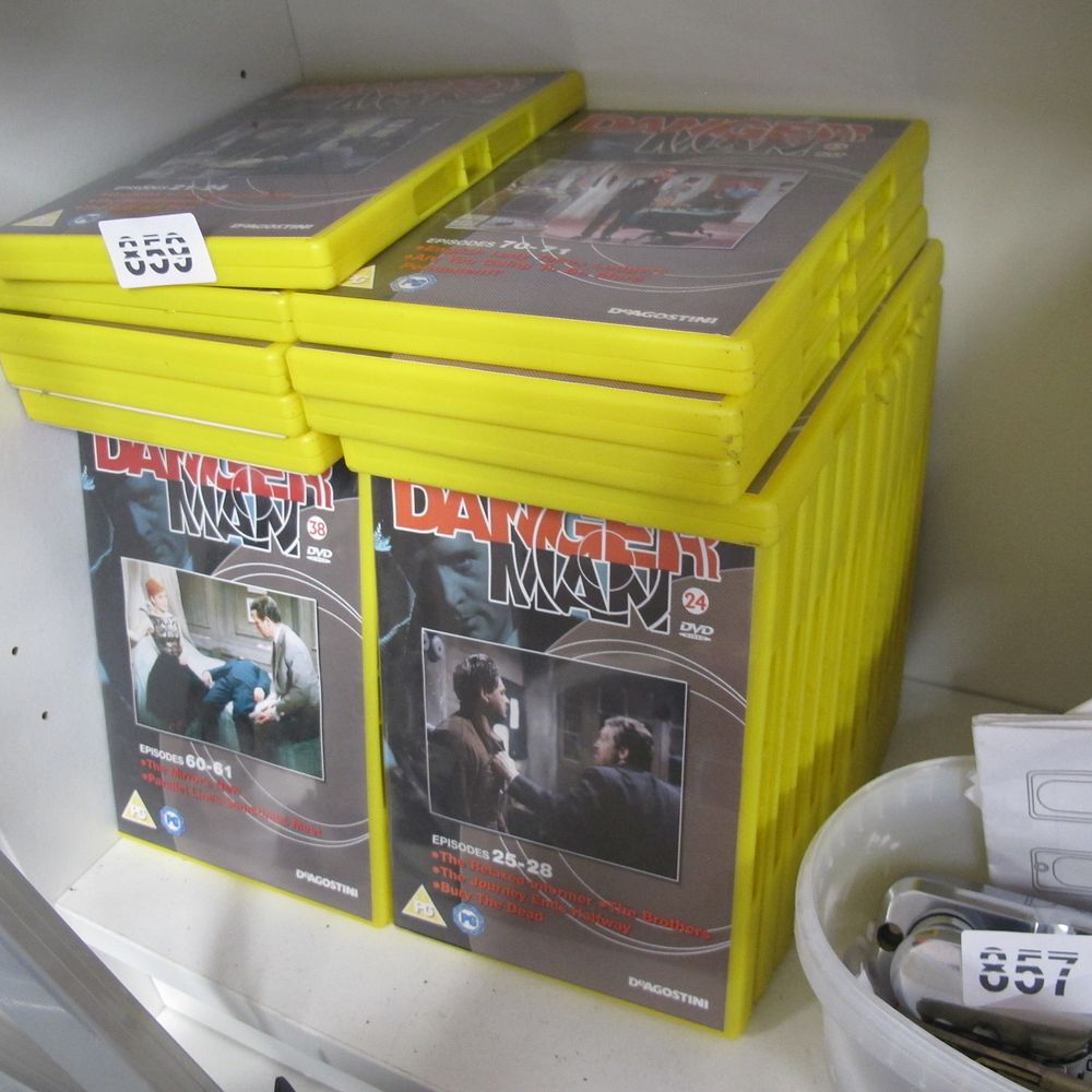 Lot 859: collection of danger man dvds