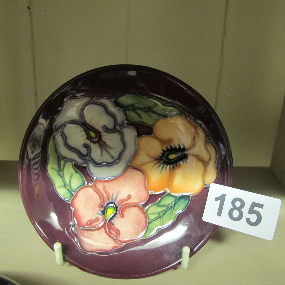 Lot 185: Moorcroft pin dish