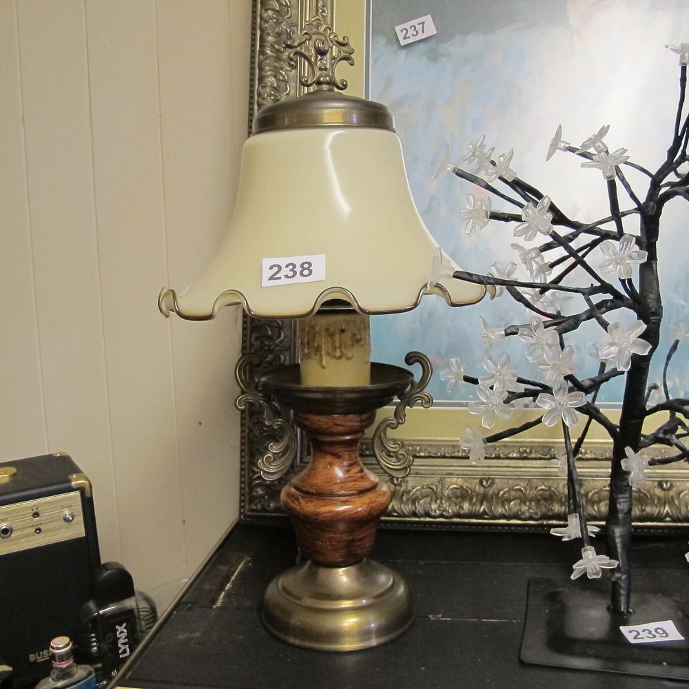 Lot 238: Vintage table lamp