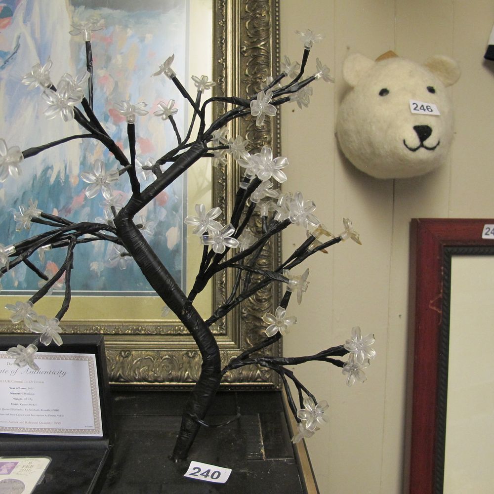 Lot 240: Another light up pretend tree