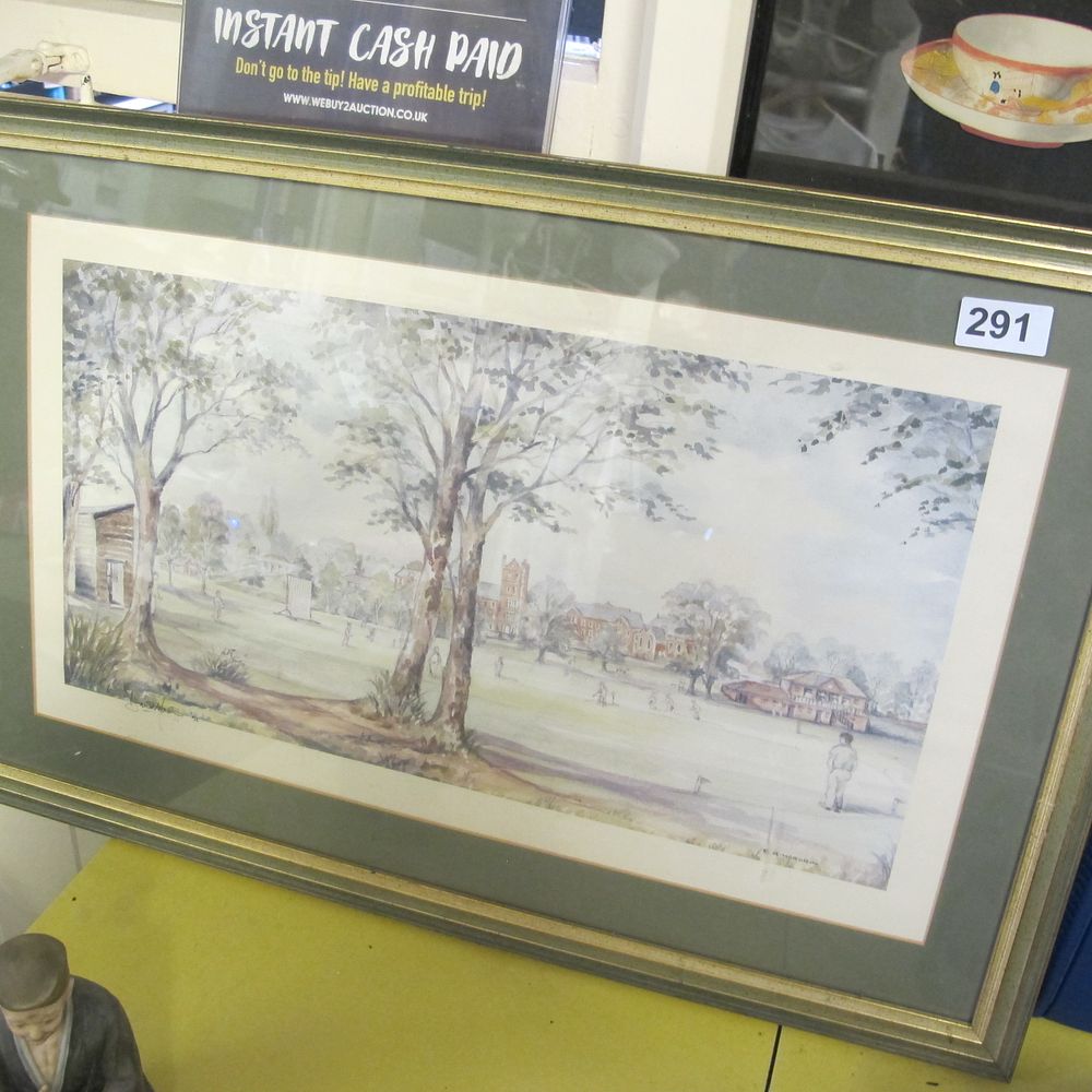 Lot 291: Framed and glazed picture