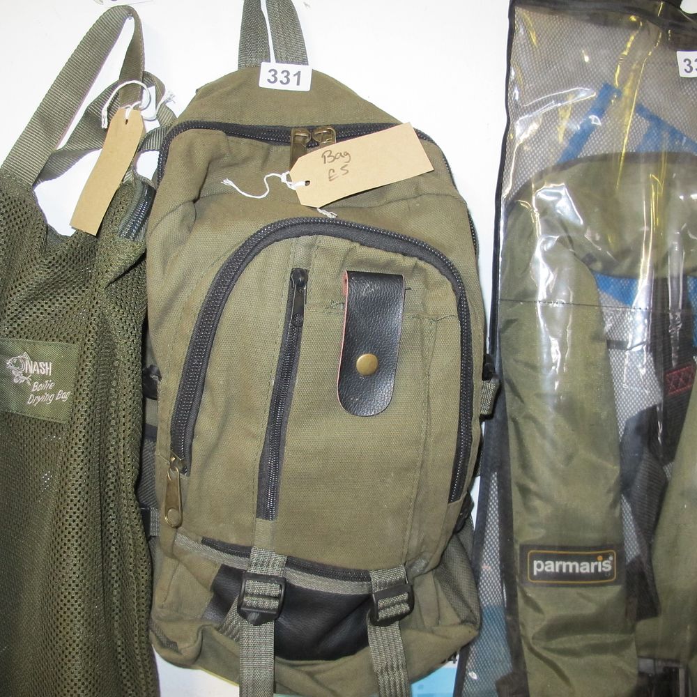 Lot 331: fishing tackle bag