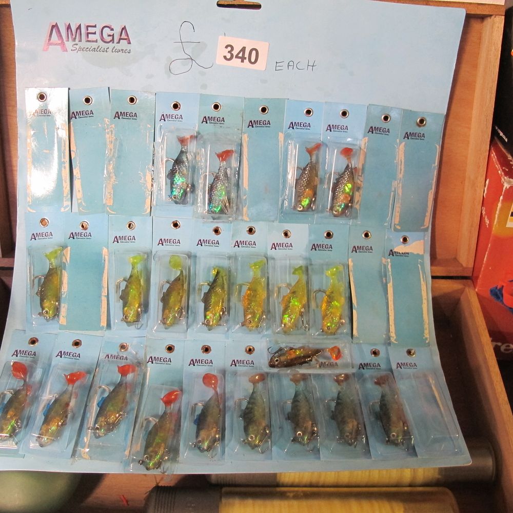 Lot 340: Amega specialist fish lures (21)