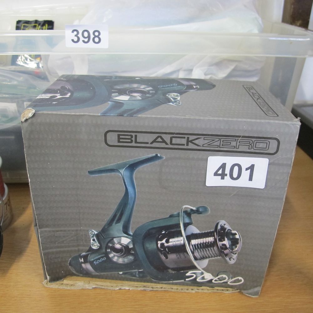 Lot 401: ck black zero carp runner 5000 reel