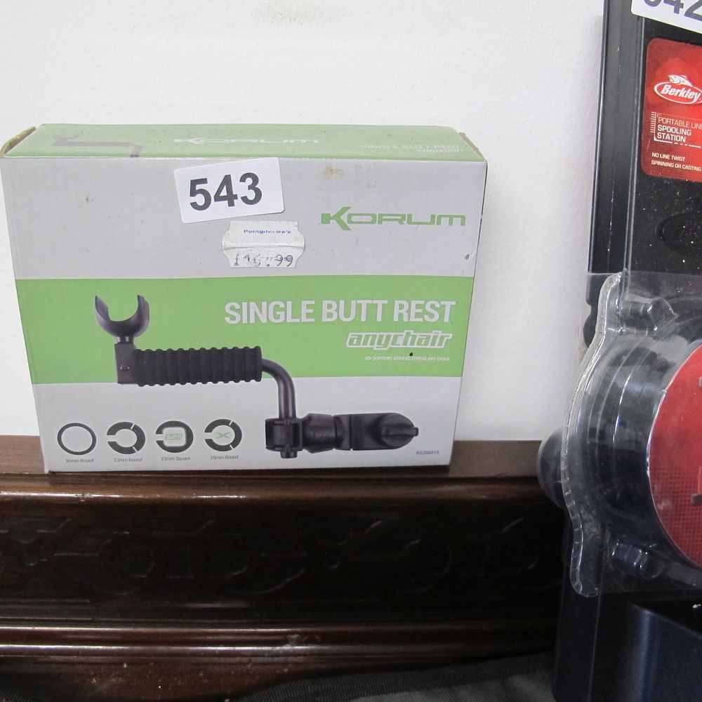 Lot 543: korum single butt rest