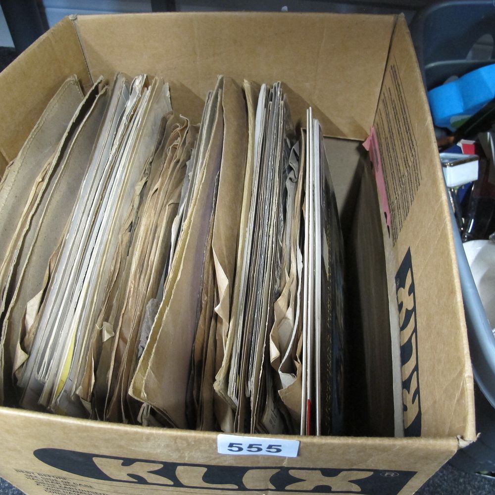 Lot 555: Box of records