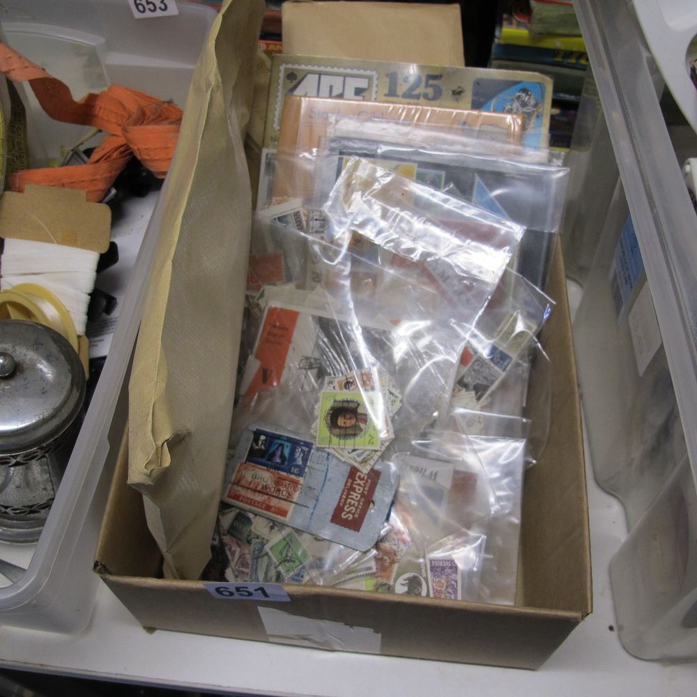 Lot 651: Box of stamps