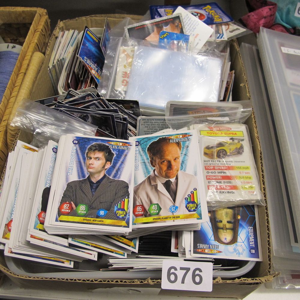 Lot 676: Quantity of collectors cards to include Dr Who,...