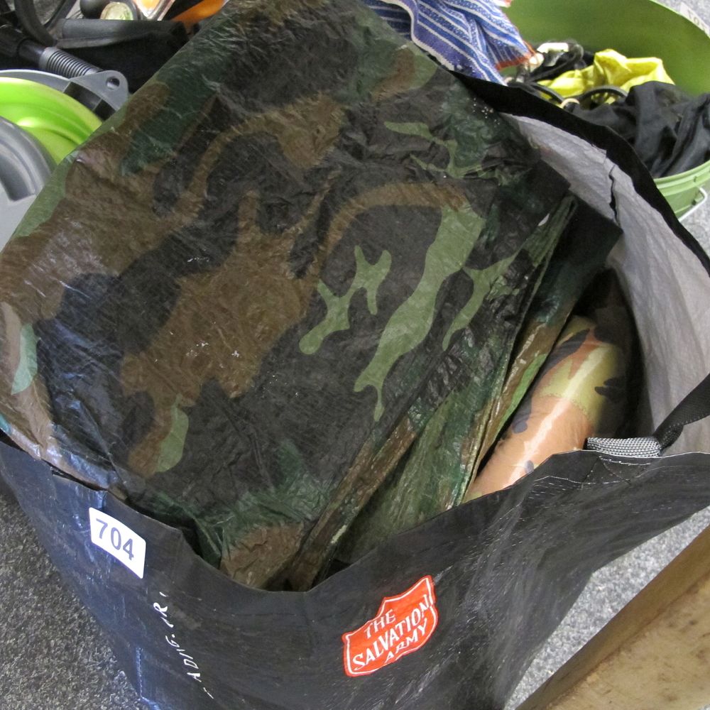 Lot 704: bag of various fishing equipment