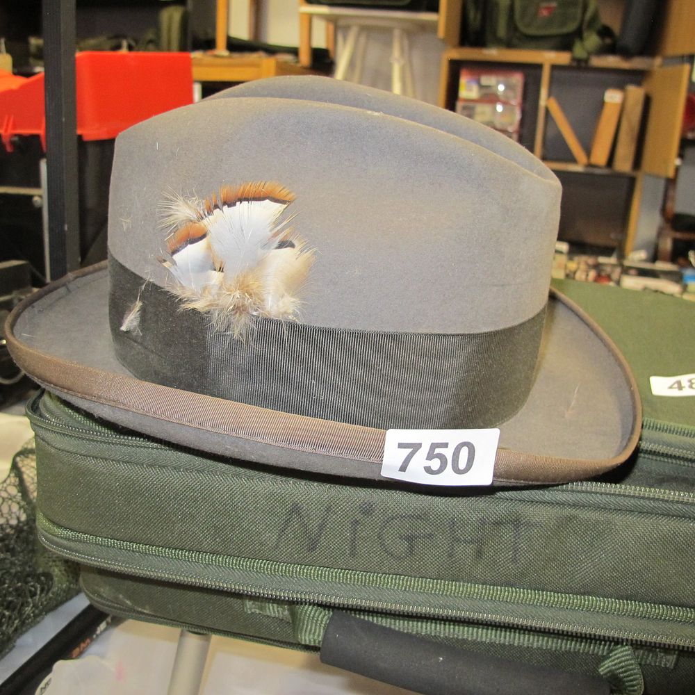 Lot 750: Smart fishing hat for when you're getting married...