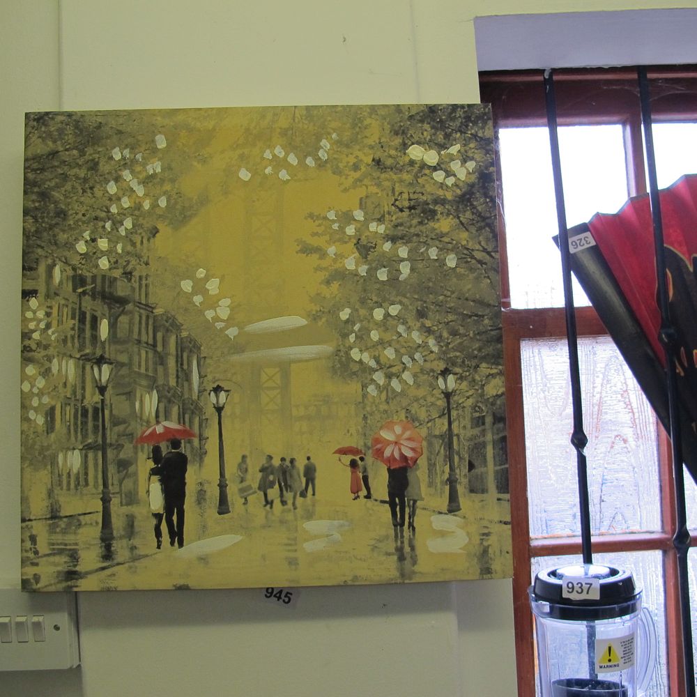 Lot 945: Jack Vettriano style picture