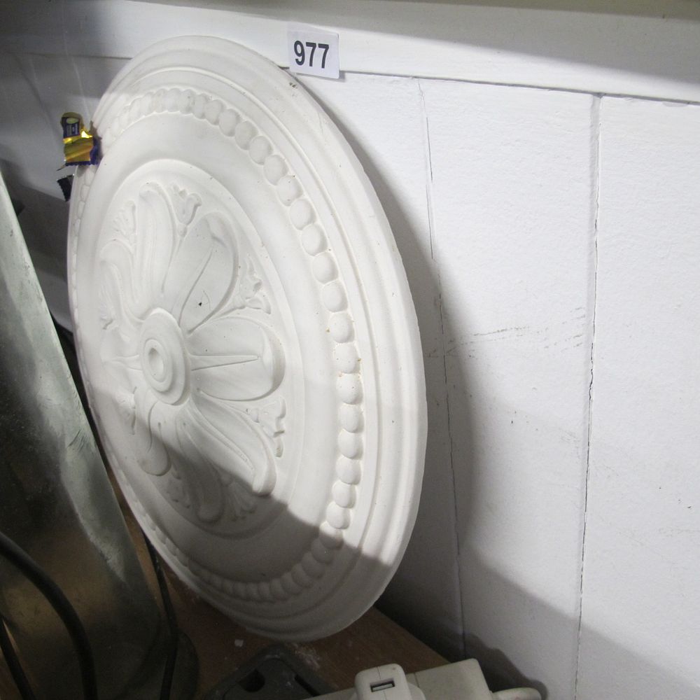 Lot 977: Plaster ceiling rose