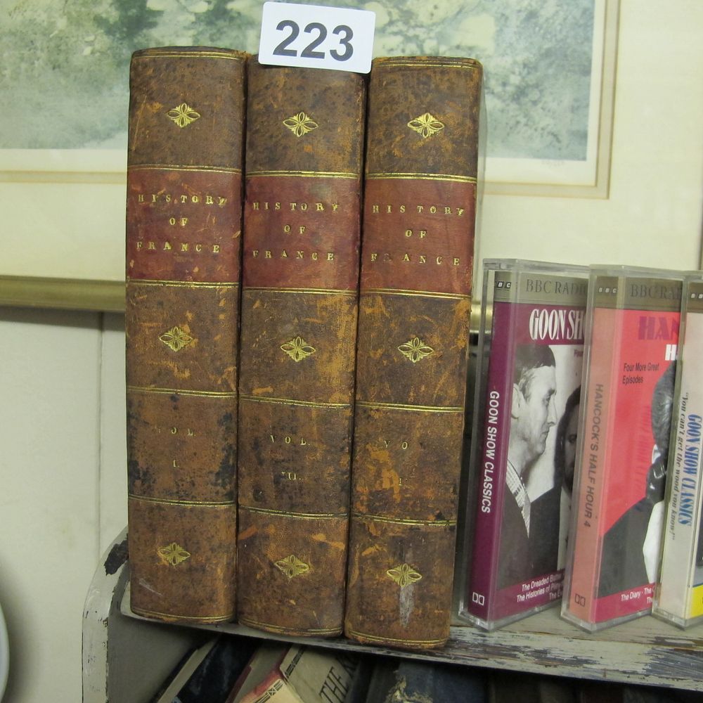 Lot 223: "History of France" Leather-Bound Volume Set