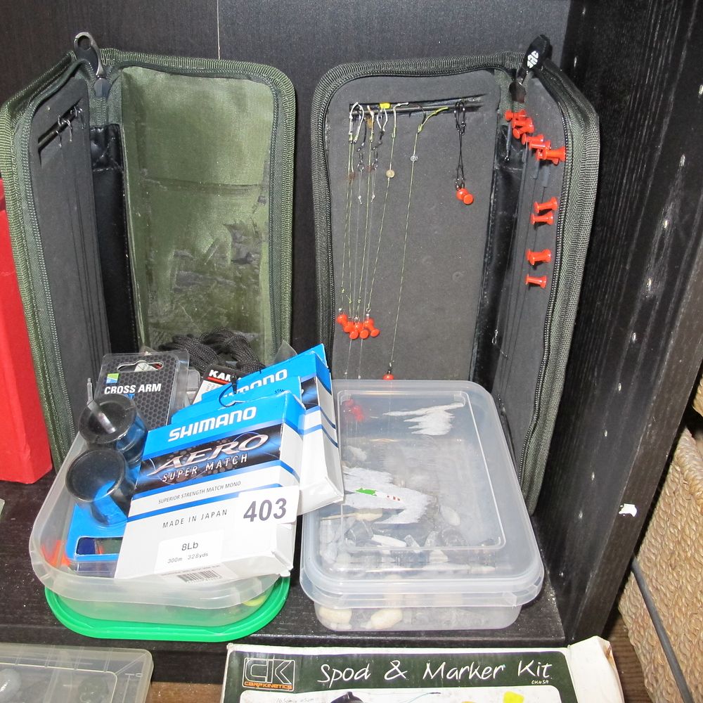Lot 403: Fishing Tackle & Accessories Collection
