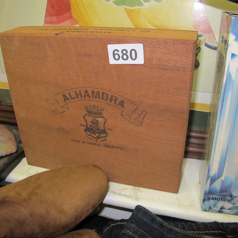 Lot 680: Alhambra Made in Mana Philippines Wooden Box