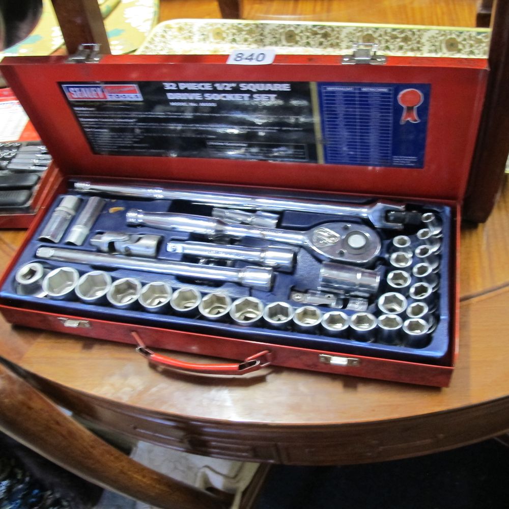 Lot 840: Sears Craftsman Multiple Piece 1/2" Drive Socket Set
