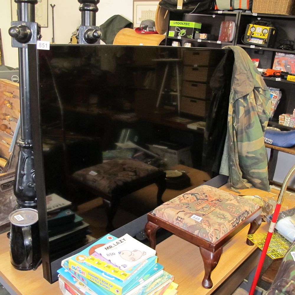 Lot 851: Black Flat-Screen Monitor