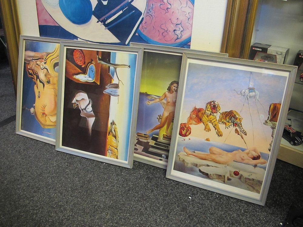 Lot 266: A Set of Four Framed Surrealist Prints, Mid-20th...