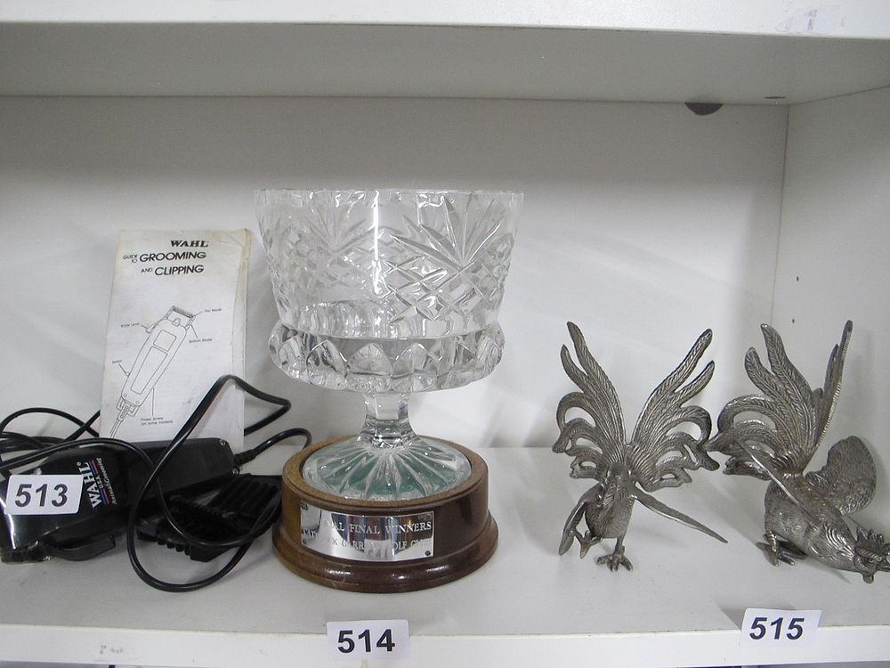 Lot 514: A Cut-Glass Trophy Bowl