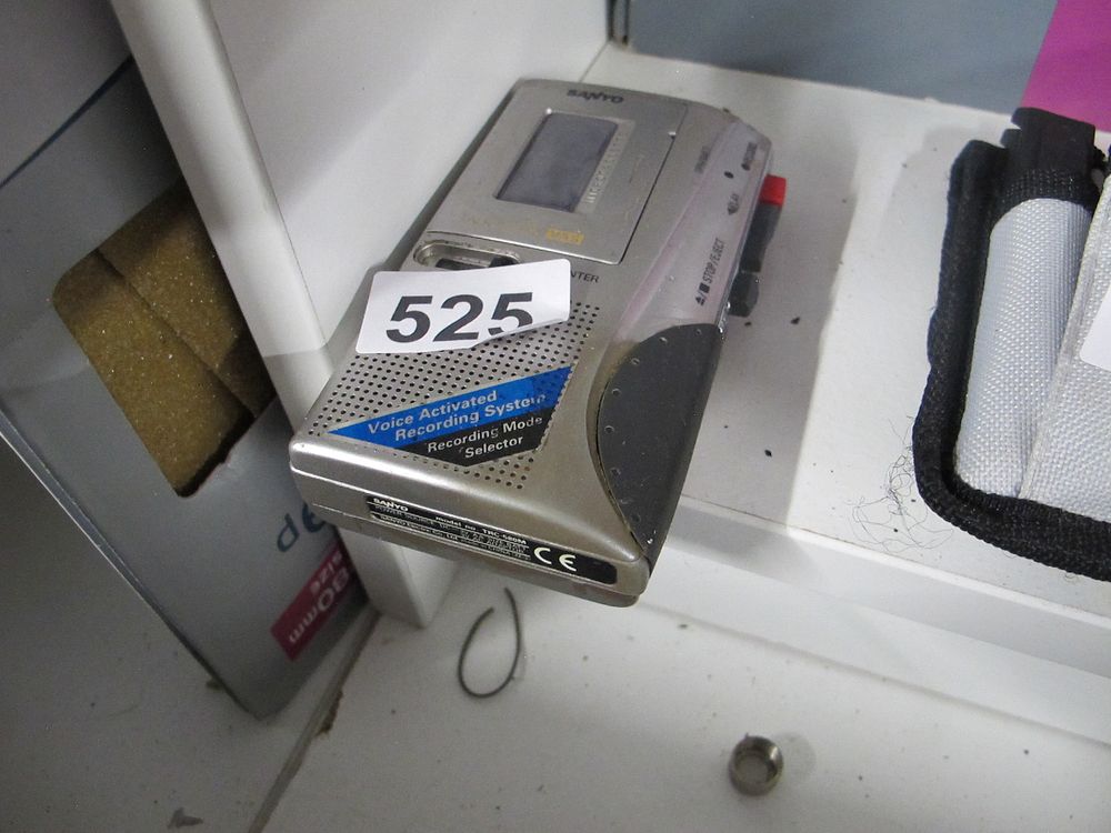 Lot 525: Sanyo TRC-580M Portable Voice Activated Cassette Recorder, Late...