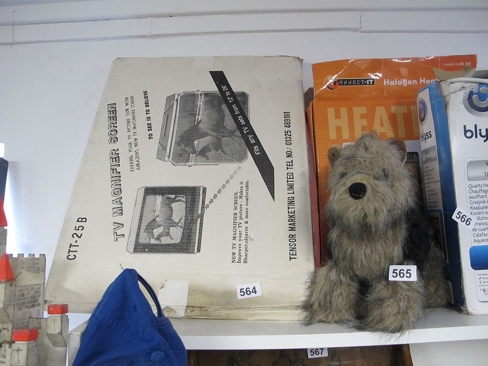 Lot 564: Vintage TV Magnifier Screen Promotional Material