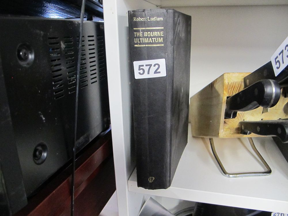 Lot 572: A Hardcover Edition of Robert Ludlum's 'The Bourne...