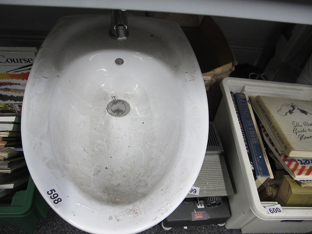 Lot 598: A Modern White Glazed Ceramic Bidet