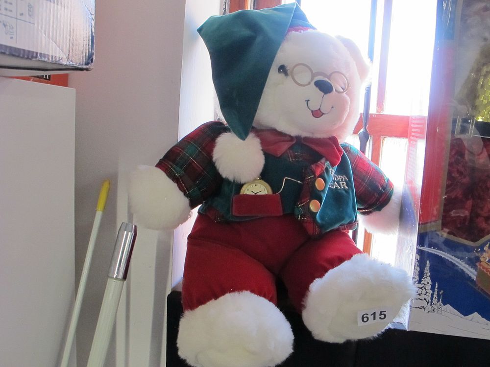 Lot 615: A Modern Anthropomorphic 'Grandpa Bear' Stuffed Toy