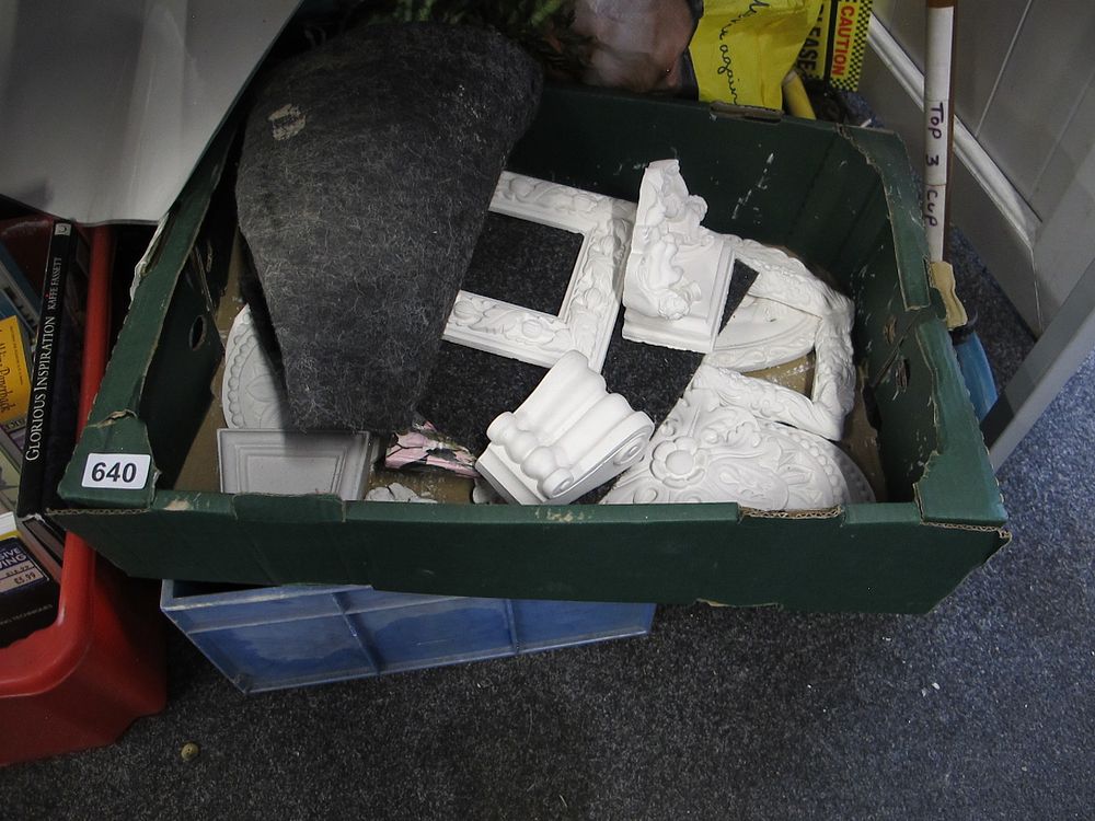 Lot 640: A Collection of White Classical/Rococo-Style Decorative Architectural Elements...