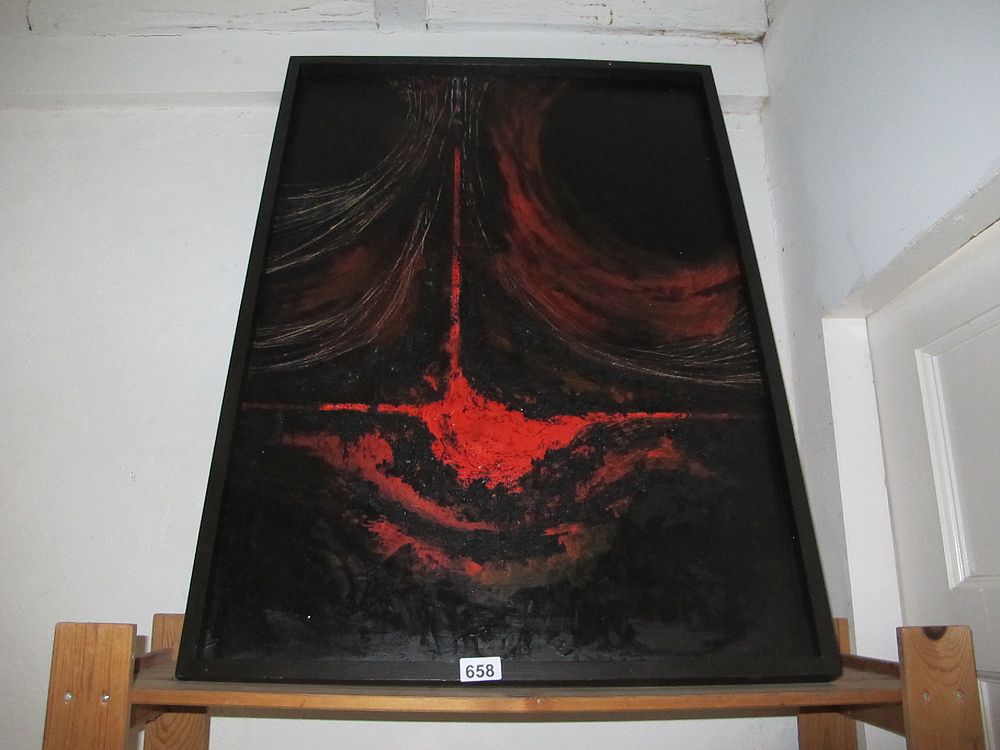 Lot 658: A Mid-to-Late 20th-Century Abstract Painting