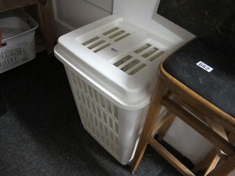 Lot 661: A Late 20th/Early 21st Century White Plastic Laundry...