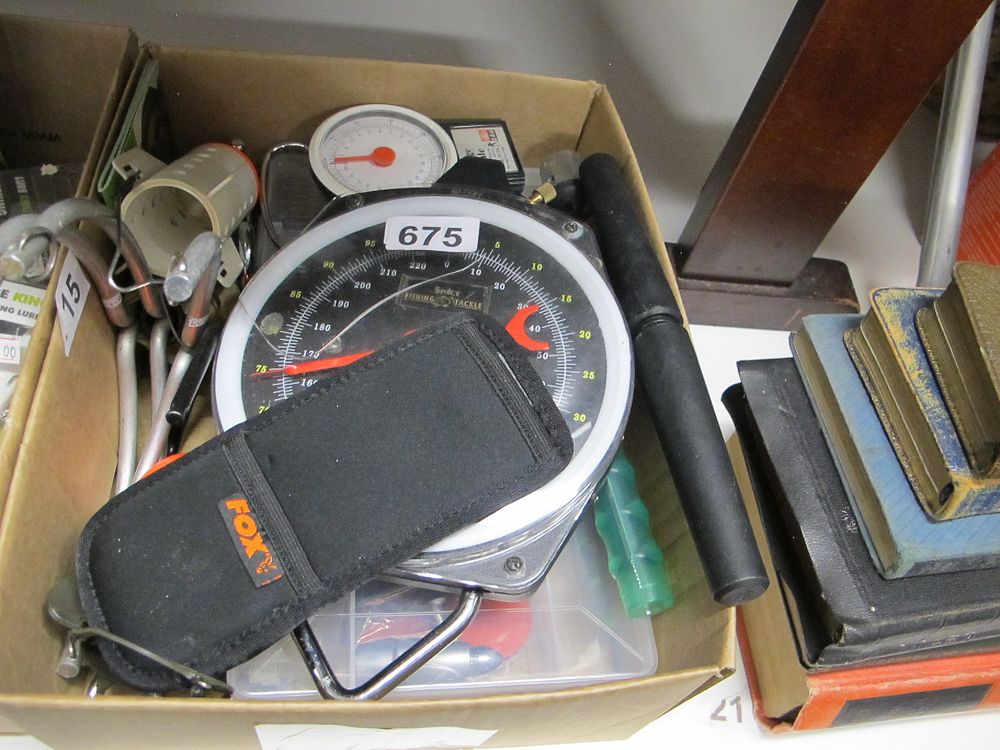 Lot 675: A Collection of Fishing Tackle and Miscellaneous Items