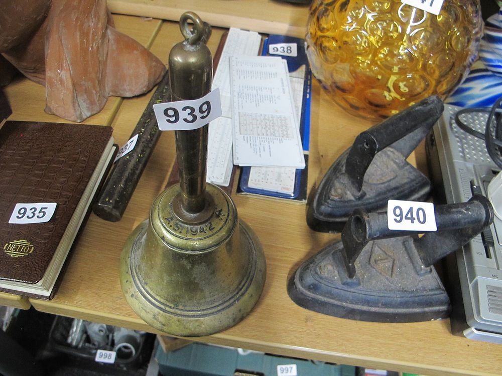 Lot 939: A Mid-20th Century military Brass or Bronze scatter...